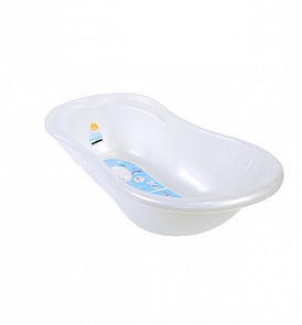 Ванночка детская Ангел 84 см., со сливом и термометром, белый перламутр (Little Angel, LA4101БЛ ПЕРЛ)